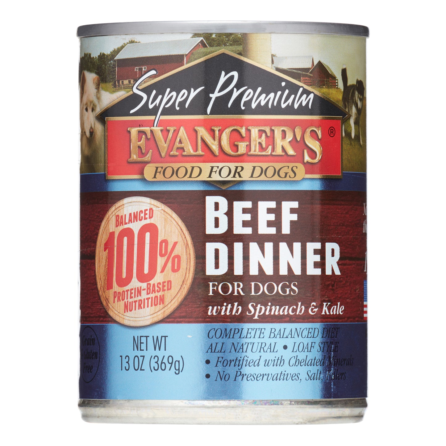 Evanger'S Super Premium Beef Dinner Wet Dog Food 12.5 oz Can