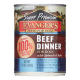 Evanger'S Super Premium Beef Dinner Wet Dog Food 12.5 oz Can
