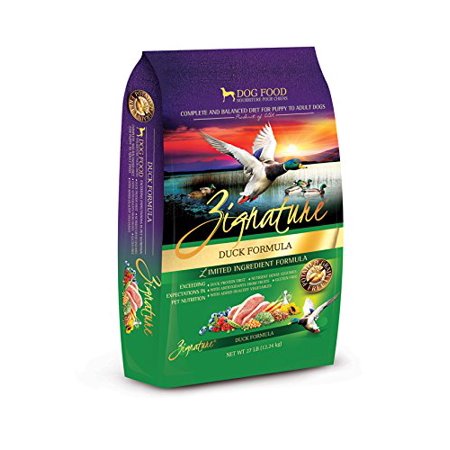 Zignature Duck Formula Grain-Free Dry Dog Food, 12.5 lbs.