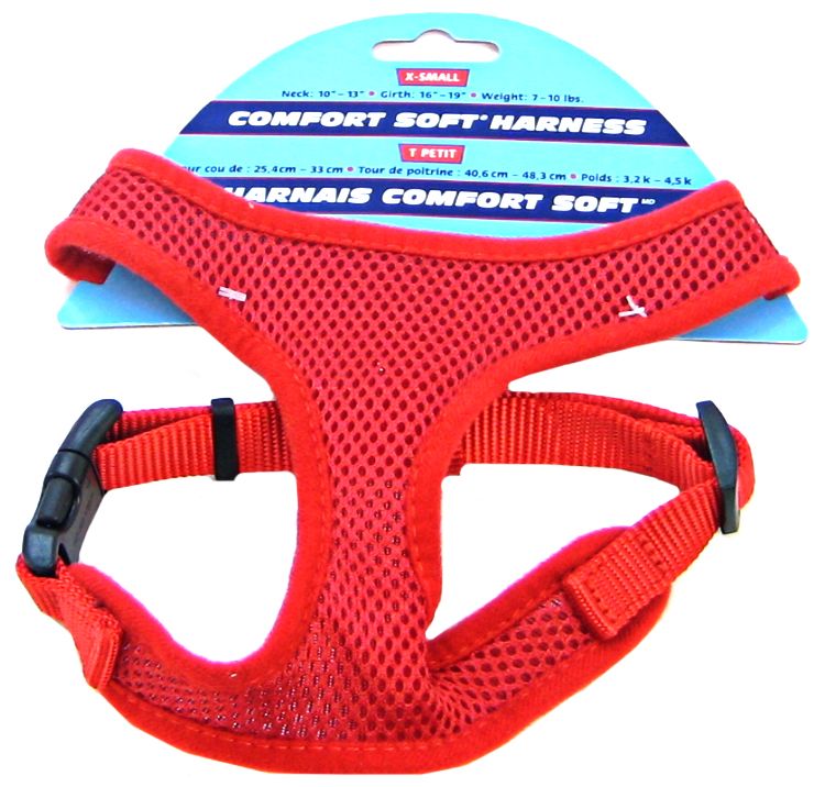 Comfort Soft Red Back-Clip Dog Harness, XS (16-19 in. Chest)