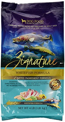 Zignature Whitefish Formula Grain-Free Dry Dog Food, 4 lbs.