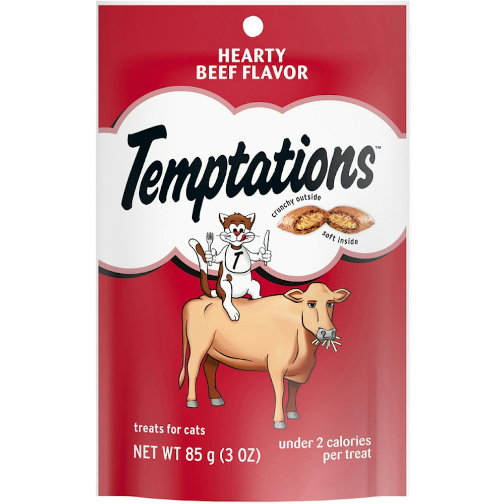 Temptations Hearty Beef Cat Treats, 3 oz.