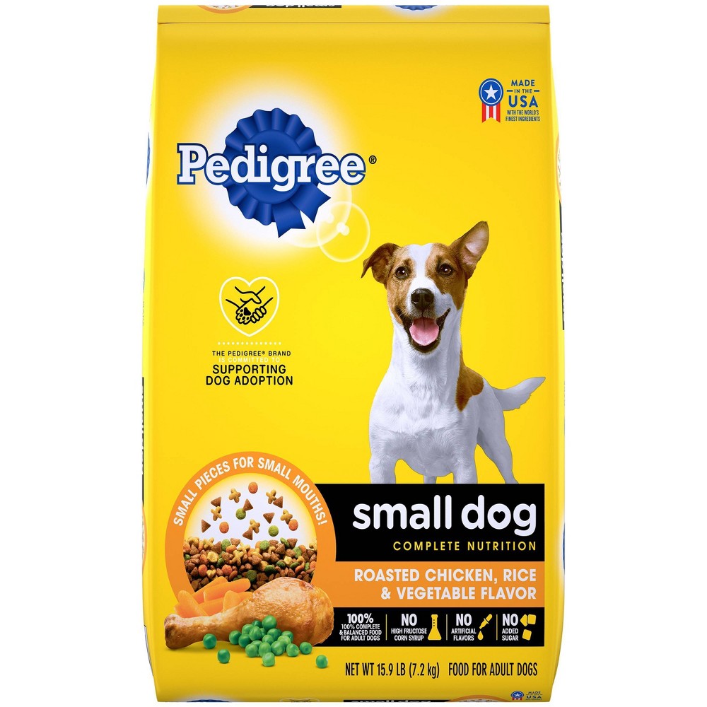 Pedigree Adult Small Dog Roasted Chicken & Vegetable Flavor Dry Dog Food, 14 lbs.