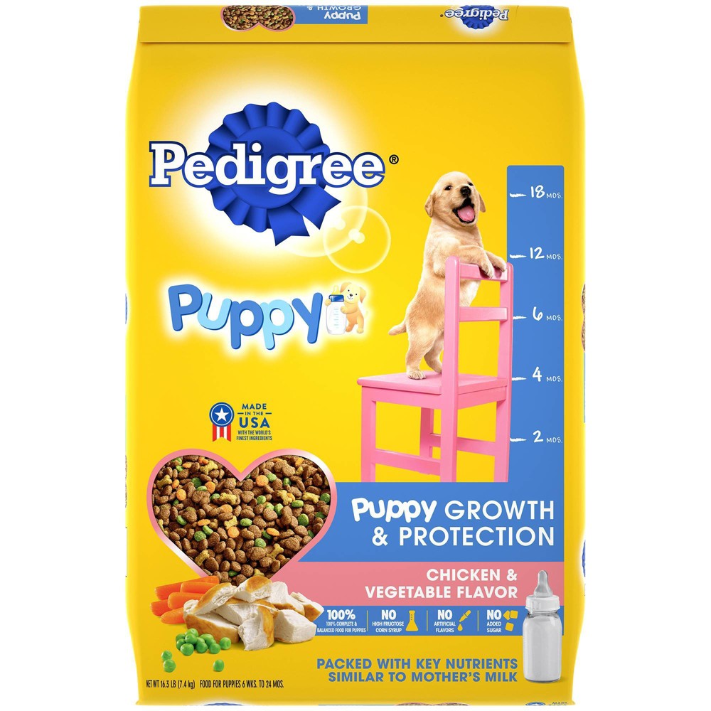 Pedigree Puppy Growth Chicken & Rice Dry Dog Food - 14lb