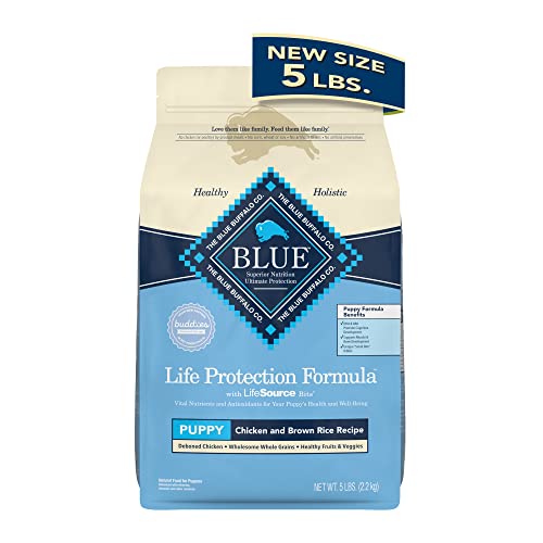 Blue Buffalo Chicken & Brown Rice Dry Puppy Food, 5 lbs.