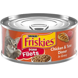 Friskies Prime Filets Chicken & Tuna Wet Cat Food, 5.5 oz.