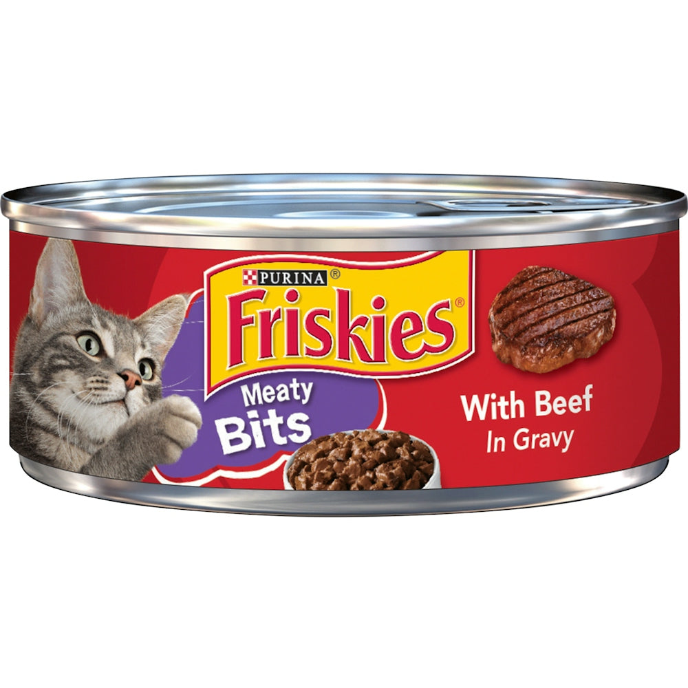 Friskies Sliced Beef with Gravy Wet Cat Food, 5.5 oz.