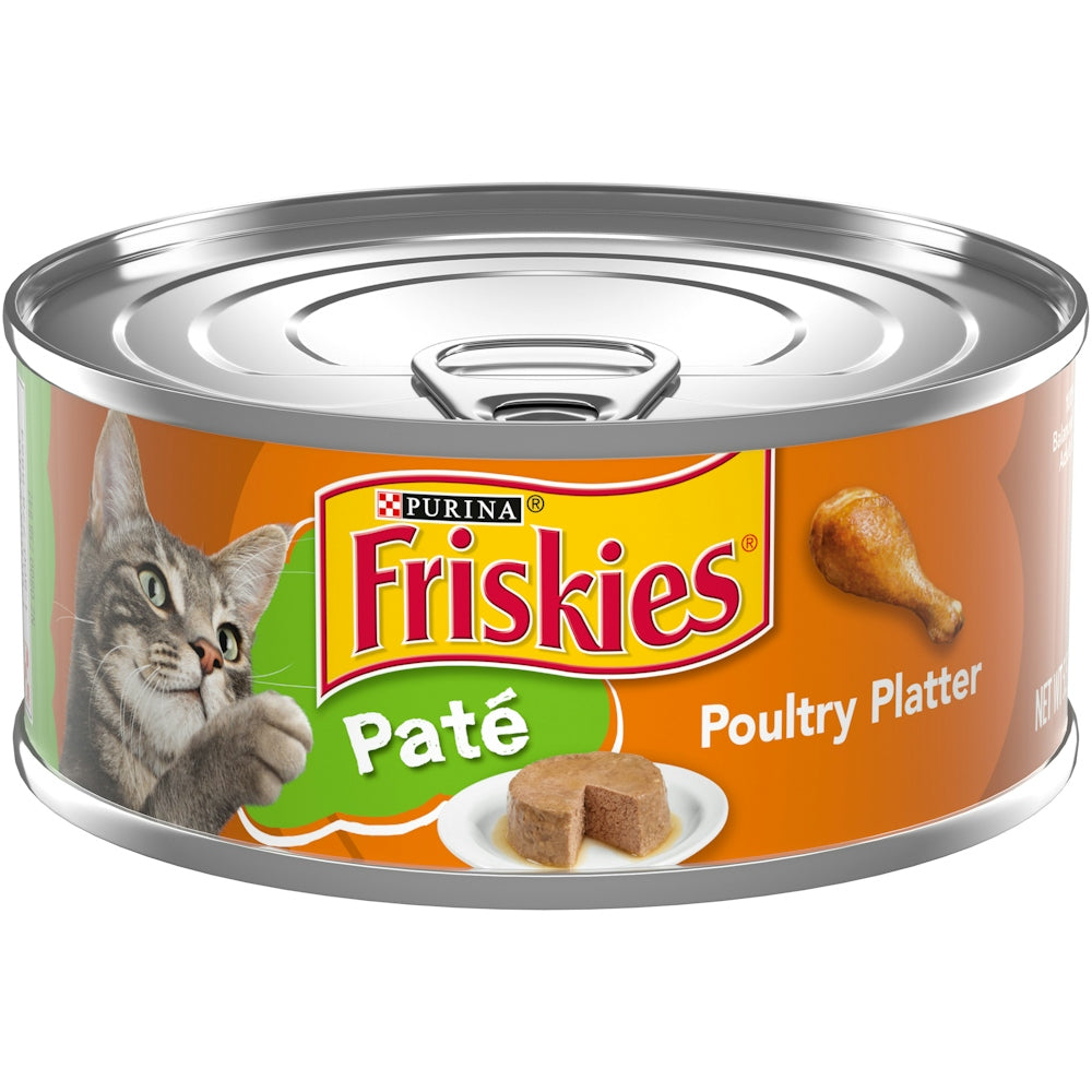 Friskies Pate Poultry Platter Wet Cat Food, 5.5 oz.