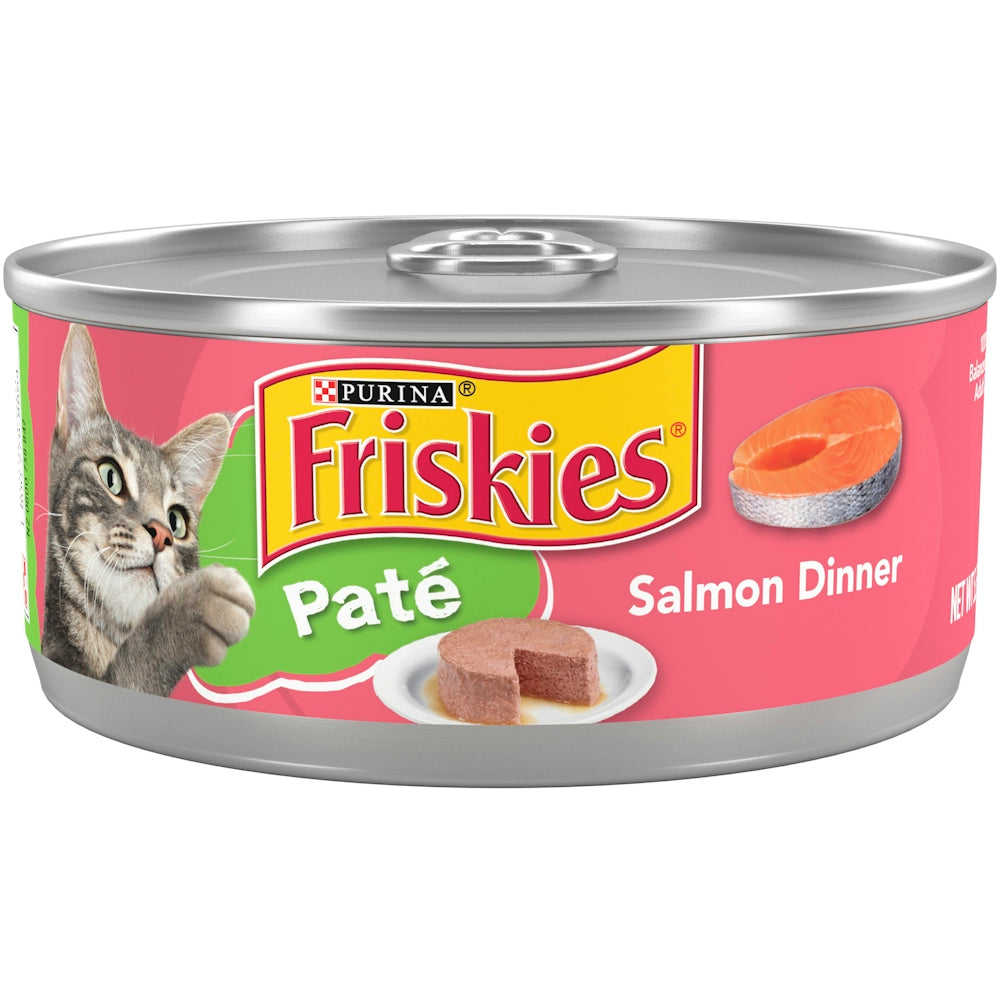 Friskies Purina Paté With Fish Flavor Wet Cat Food Salmon Dinner - 5.5 oz Can