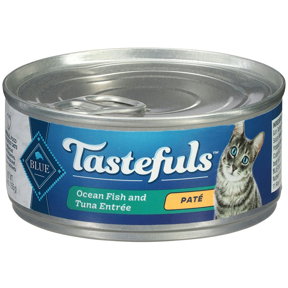 Blue Buffalo Tastefuls Ocean Fish & Tuna Canned Cat Food, 5.5 oz.
