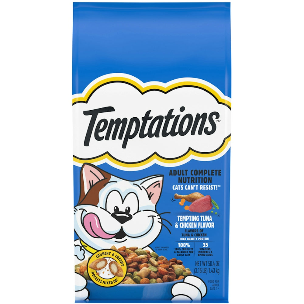 Temptations Blend Tuna & Chicken Flavor Dry Cat Food 3.1lb Bag