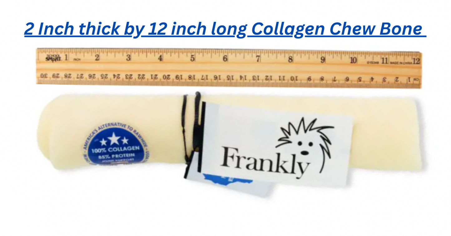 Frankly Pets Mega Roll 100% U.S.A Made Collagen Beef Chew Roll Can Dog