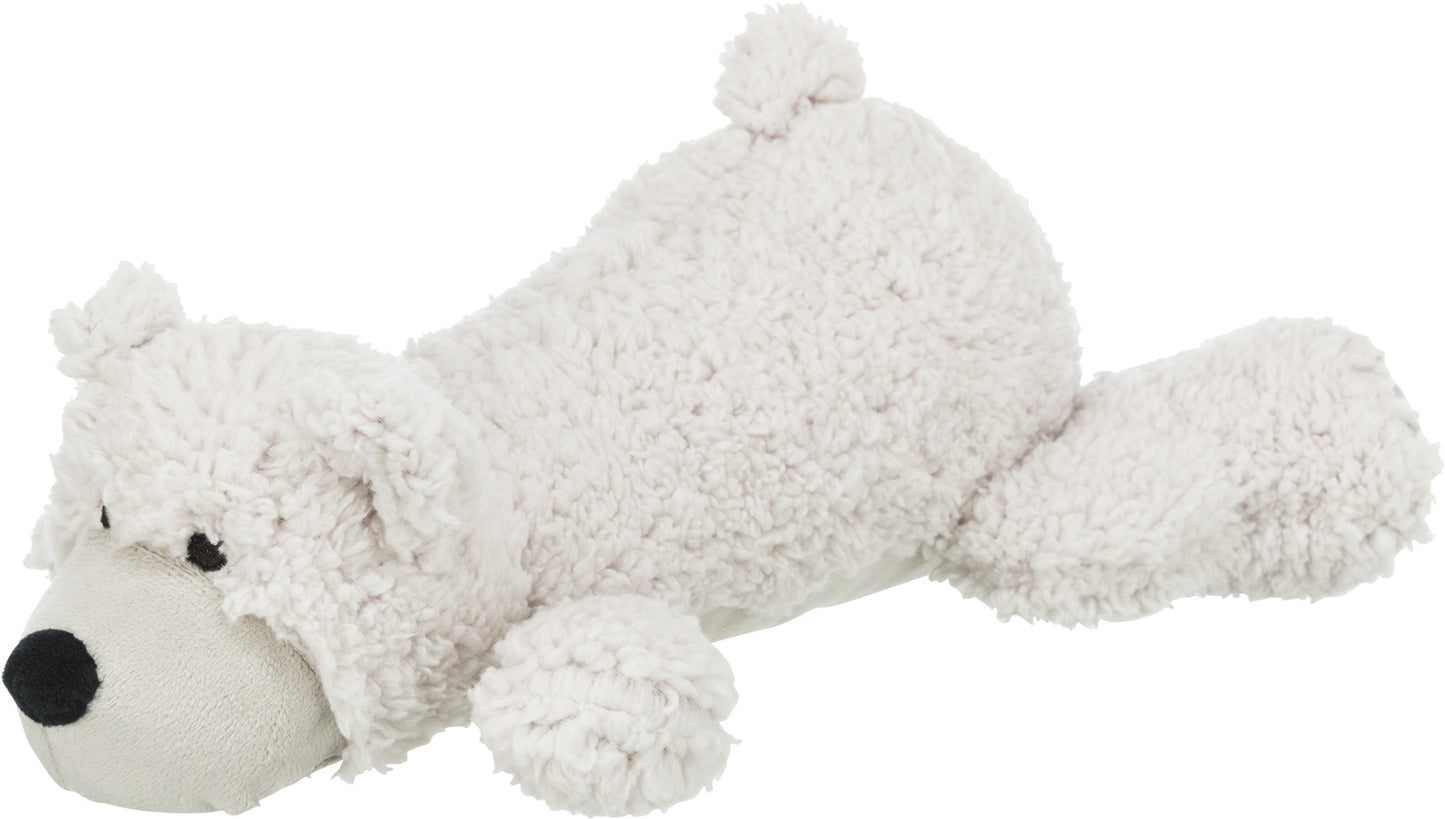 Trixie Bear Elroy Plush Dog Toy, White