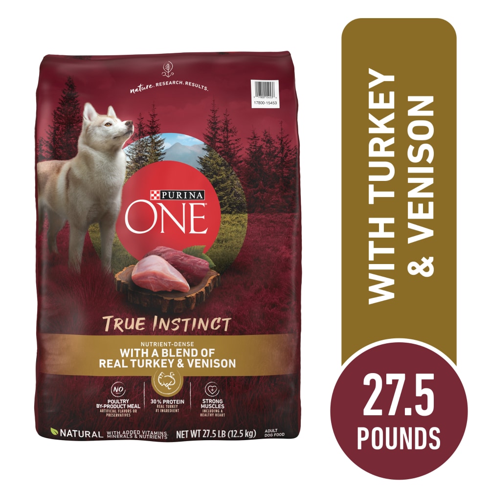 Purina ONE True Instinct Dry Dog Food, 27.5 lbs.