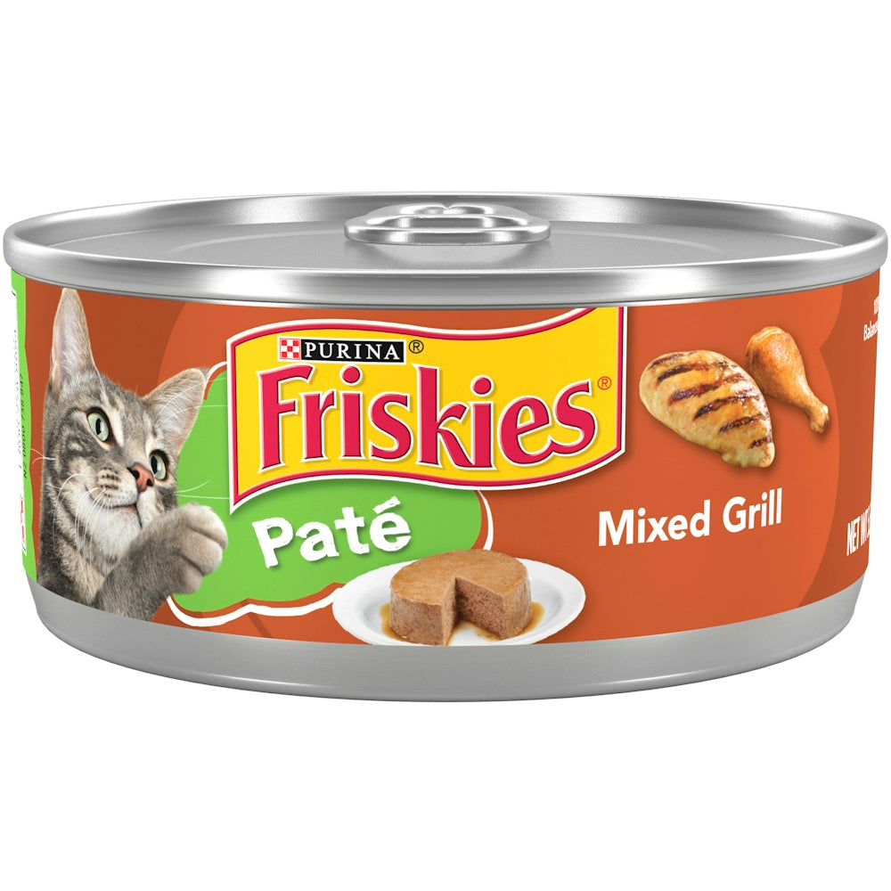 Friskies Pate Mixed Grill Chicken Flavor Wet Cat Food, 5.5 oz.