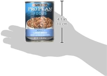 Edme-Petnsale Purina Pro Plan Gravy Wet Dog Food For Large Dogs, Large Breed, Beef And Rice Entrée - 13 Ounce Can