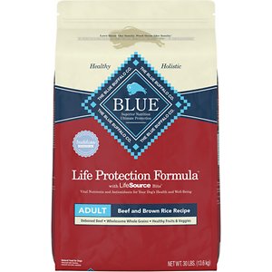 Blue Buffalo Life Protection Formula Beef & Brown Rice Natural Dry Dog Food, 30 lbs.