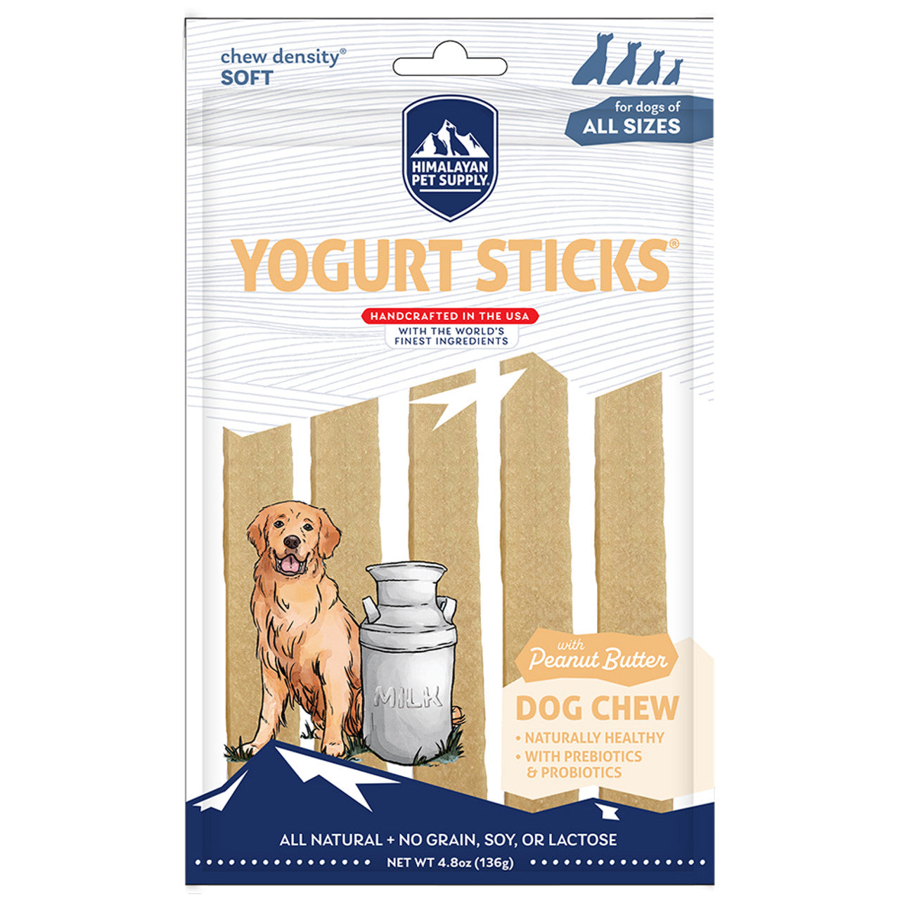 Himalayan Dog Chew Peanut Butter Yogurt Sticks, 4.8 oz