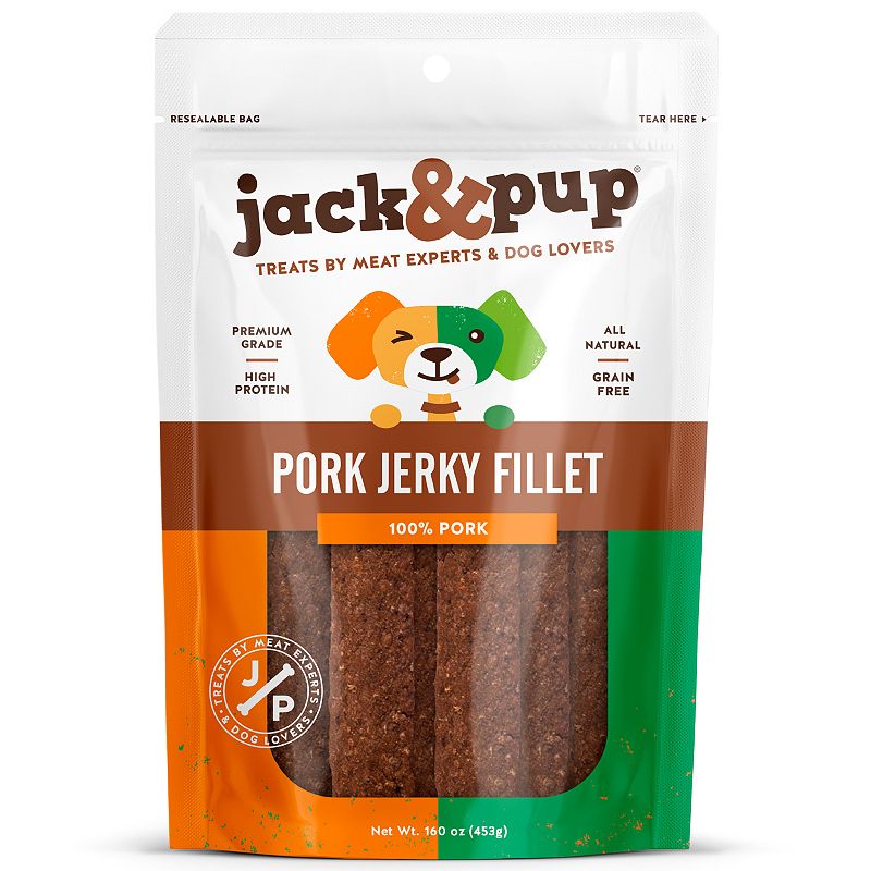 Jack & Pup Pork Jerky - , Color Dog 16 oz