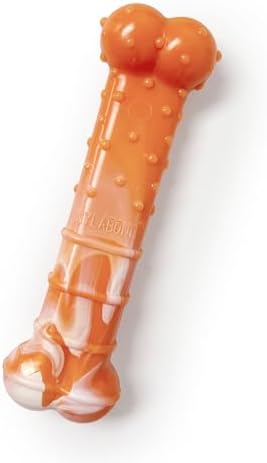 Nylabone Textured Bone Power Chew Roasted Chicken Flavor Dog Toy, Medium