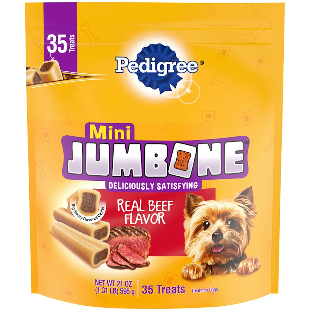 Pedigree Mini Jumbone Beef Flavor Dog Treats, 21 oz.
