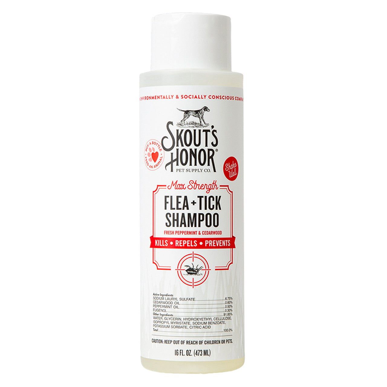 Skout's Honor Flea & Tick Dog Shampoo, 16 oz.