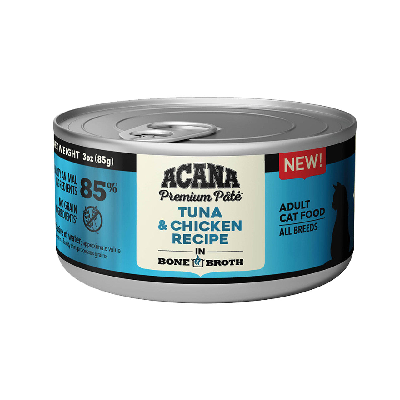 Acana Tuna + Chicken in Bone Broth Wet Cat Food, 3 oz Can