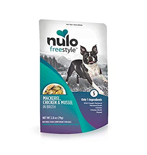 Nulo FreeStyle Mackerel, Chicken & Mussel in Broth Dog Food Topper, 2.8 oz.