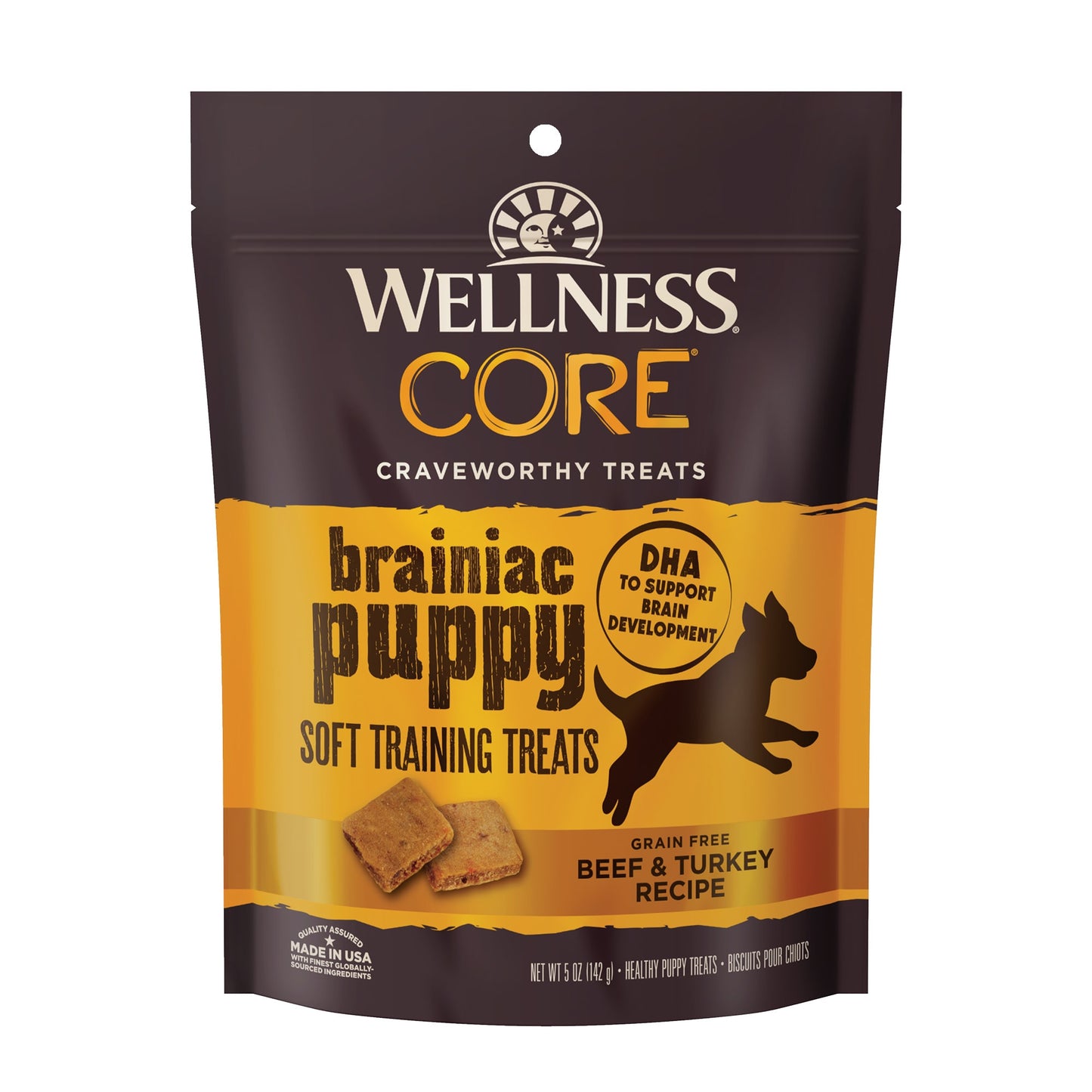 Wellness CORE Brainiac Beef & Turkey Puppy Treats, 5 oz.