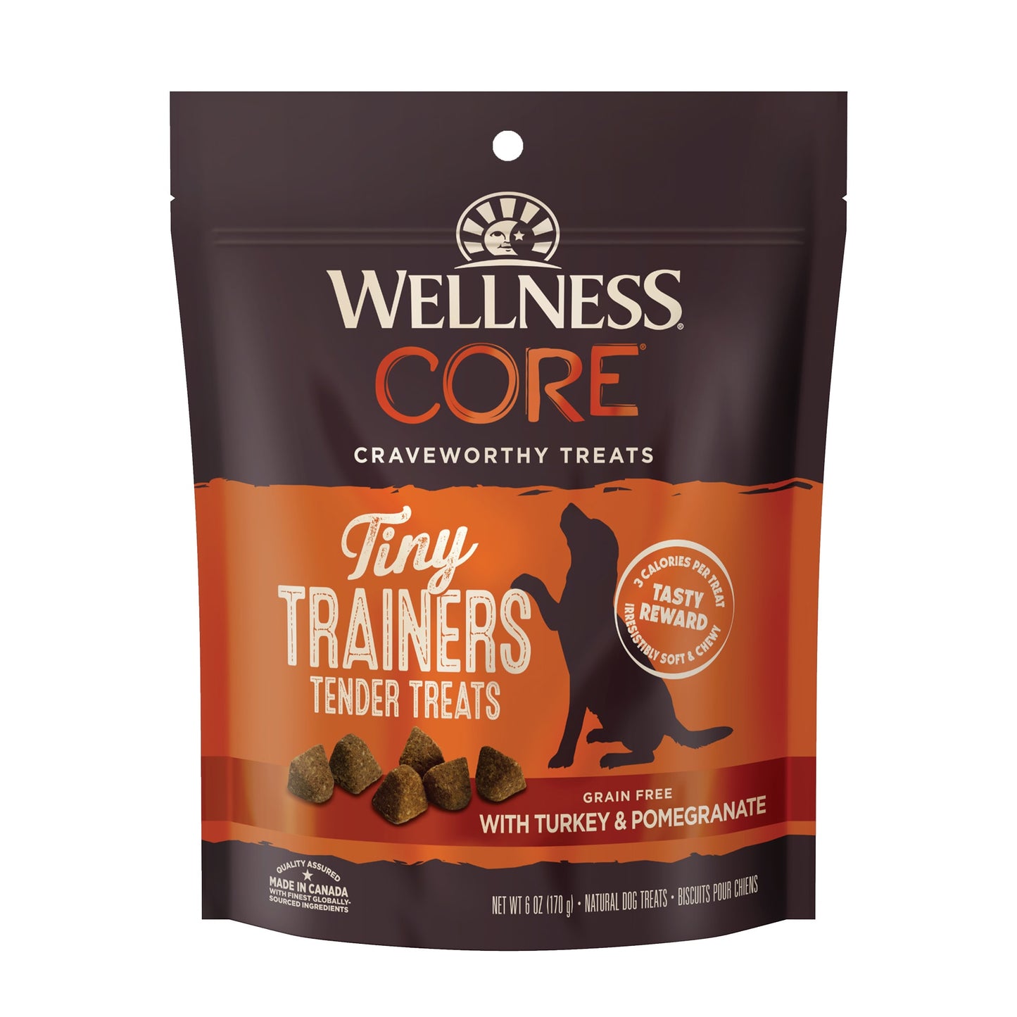 Wellness CORE Tiny Trainers Turkey & Pomegranate Dog Treats, 6 oz.