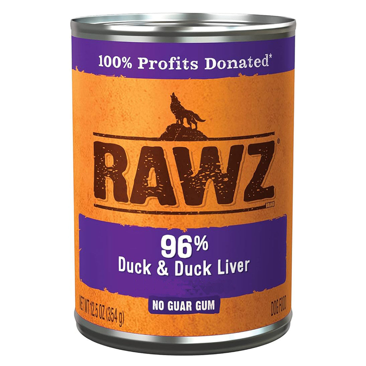 Rawz 96% Duck & Duck Liver Canned Dog Food, 13 oz.