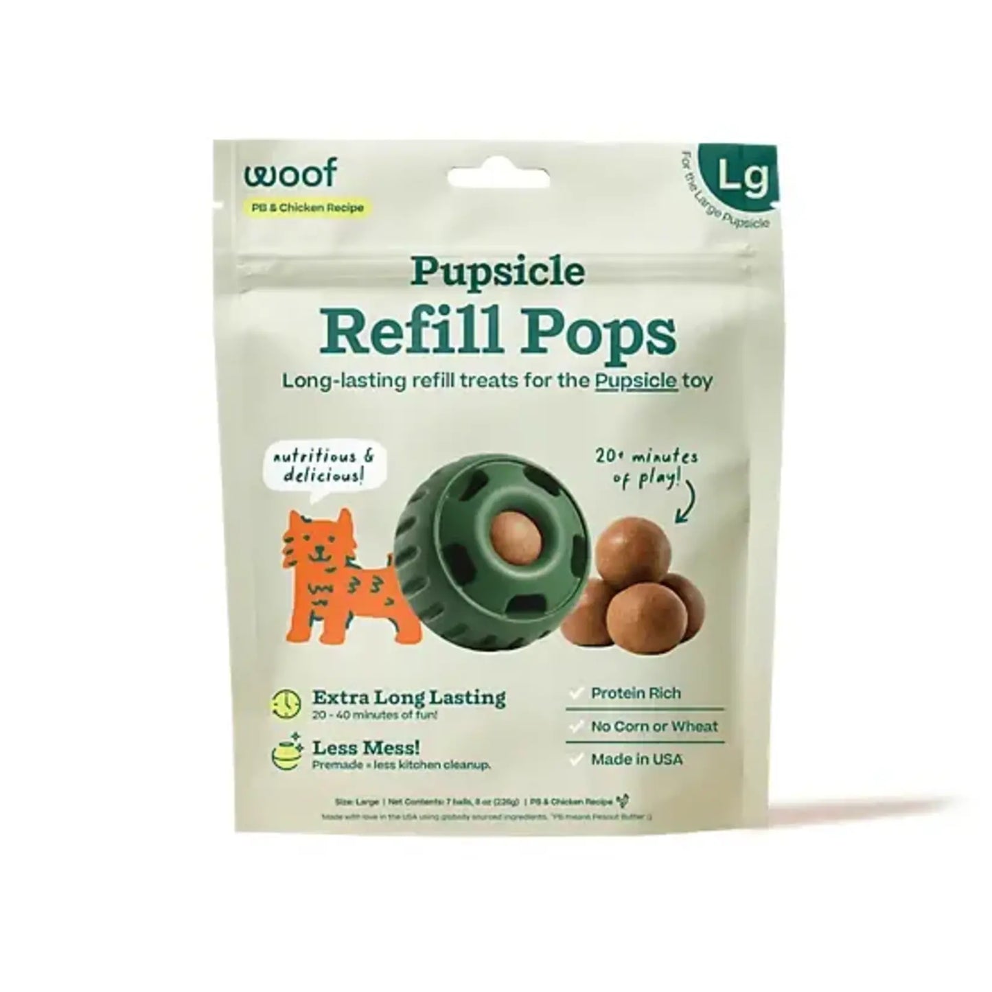 Woof Pupsicle Refill Pops - 8 oz Pack
