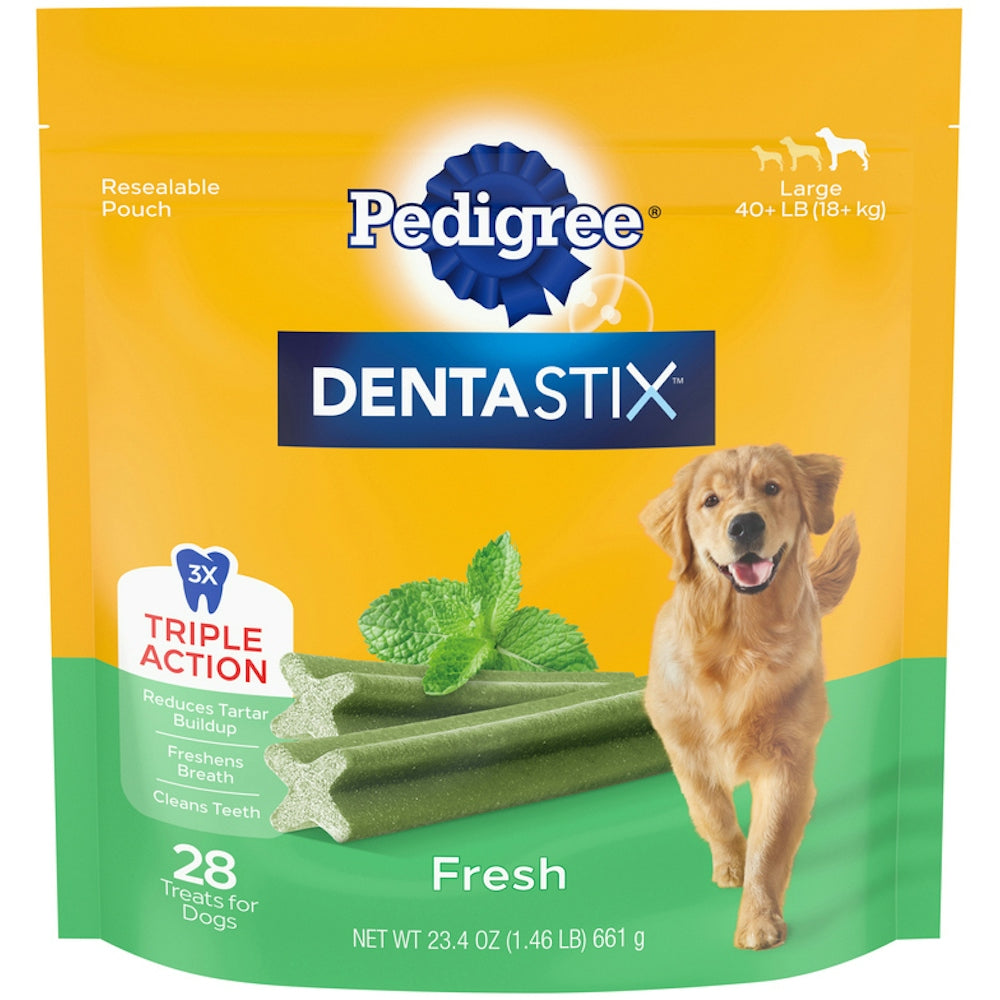 Pedigree DentaStix Fresh Large Breed Dog Treats, 1.5 lbs.