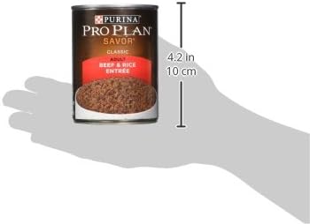 Purina Pro Plan Adult Beef & Rice Entree Canned Dog Food, 13 oz.
