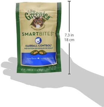 Greenies SmartBites Hairball Control Tuna Cat Treats, 2.1 oz.