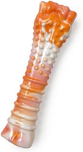 Nylabone Textured Bone Power Chew Roasted Chicken Flavor Dog Toy, Medium