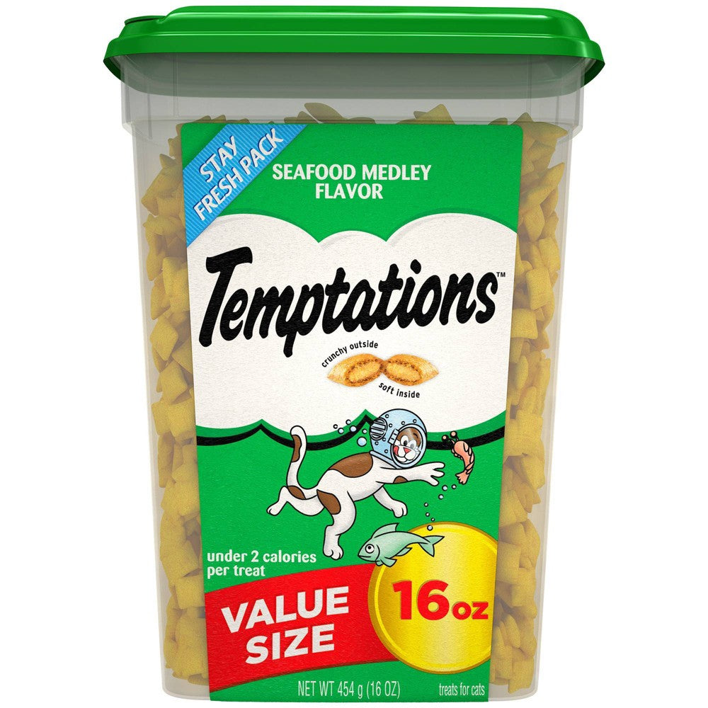 Temptations Seafood Medley Cat Treats, 16 oz.