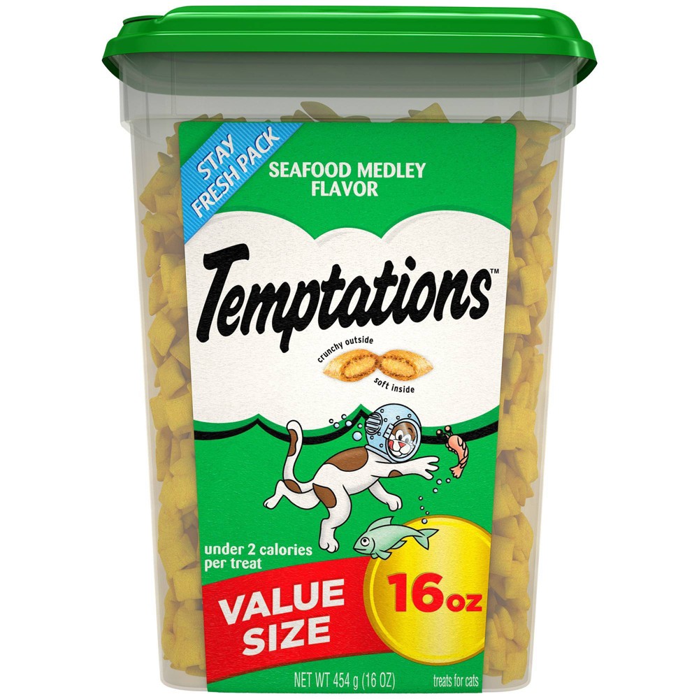 Pedigree Temptations Seafood Medley Cat Treats, 16 oz 16 oz