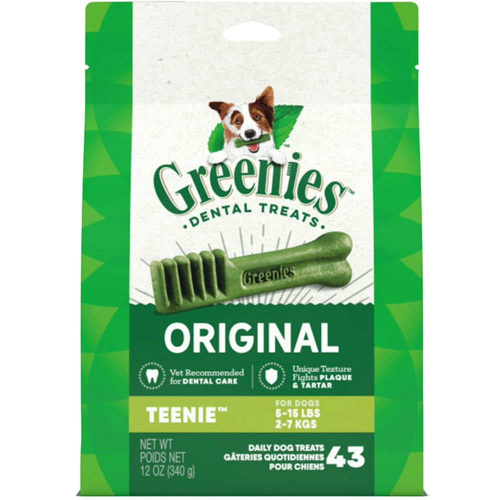 Greenies Teenie Size Natural Dental Dog Treats, 12 oz. (43 Count)