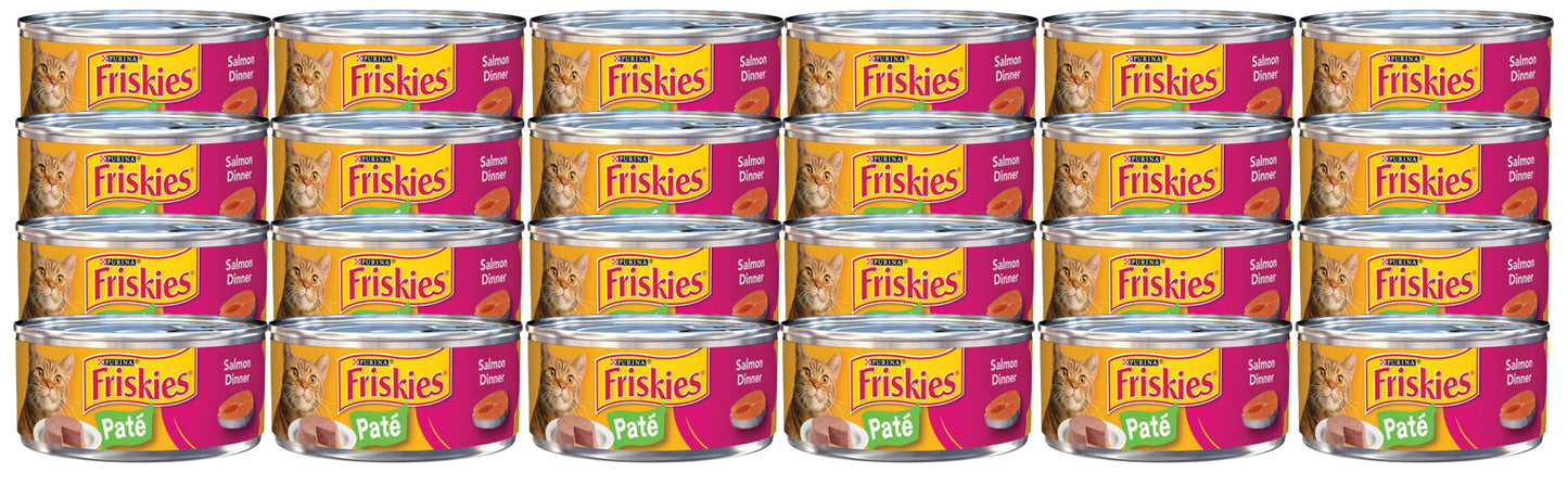 Friskies Purina Paté With Fish Flavor Wet Cat Food Salmon Dinner - 5.5 oz Can