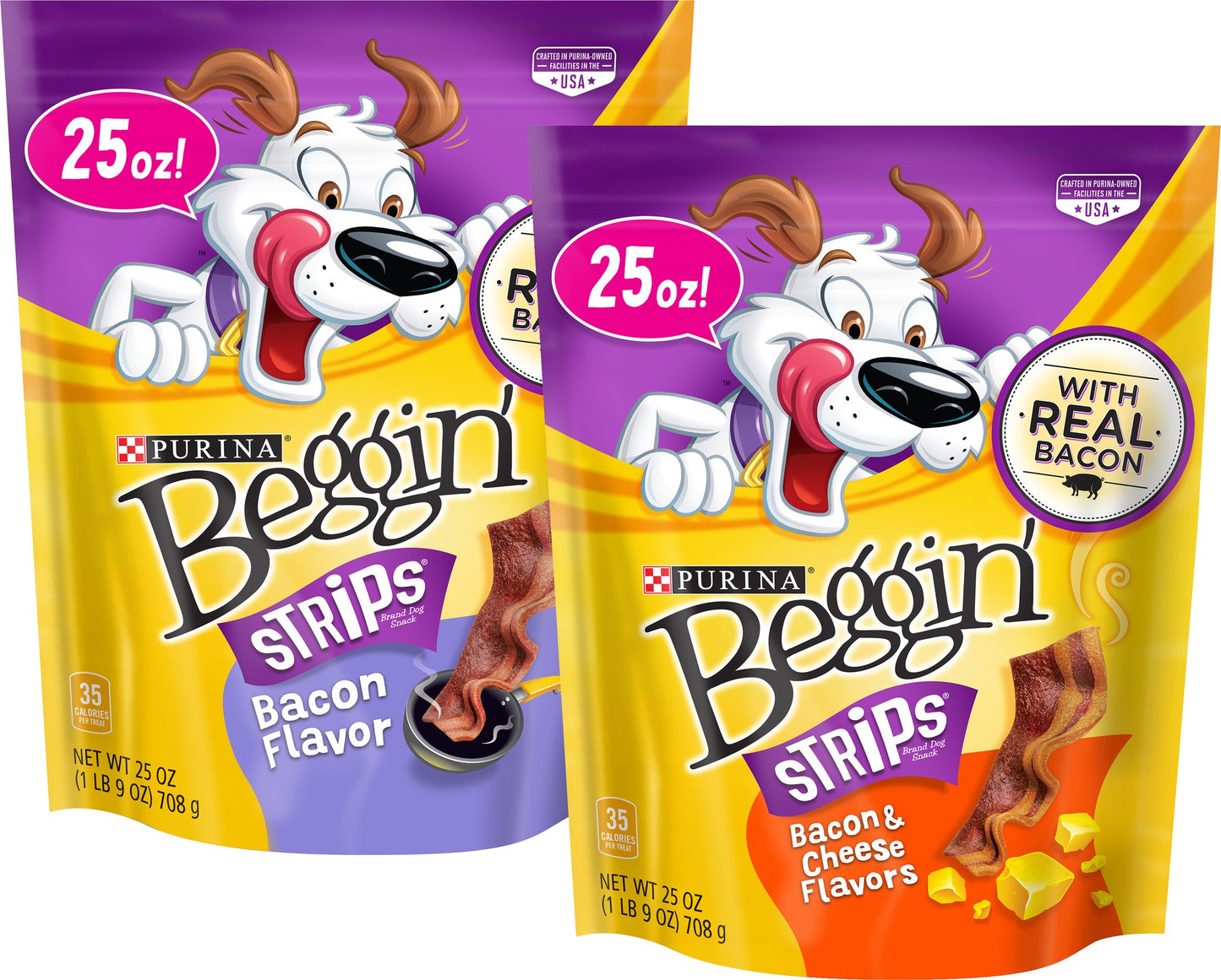 Purina Beggin' Strips Real Bacon Flavor Dog Treats, 25 oz.