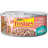 Friskies Shreds Chicken & Salmon Dinner Wet Cat Food, 5.5 oz.