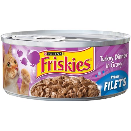 Friskies Prime Filets Turkey Dinner in Gravy Wet Cat Food, 5.5 oz.