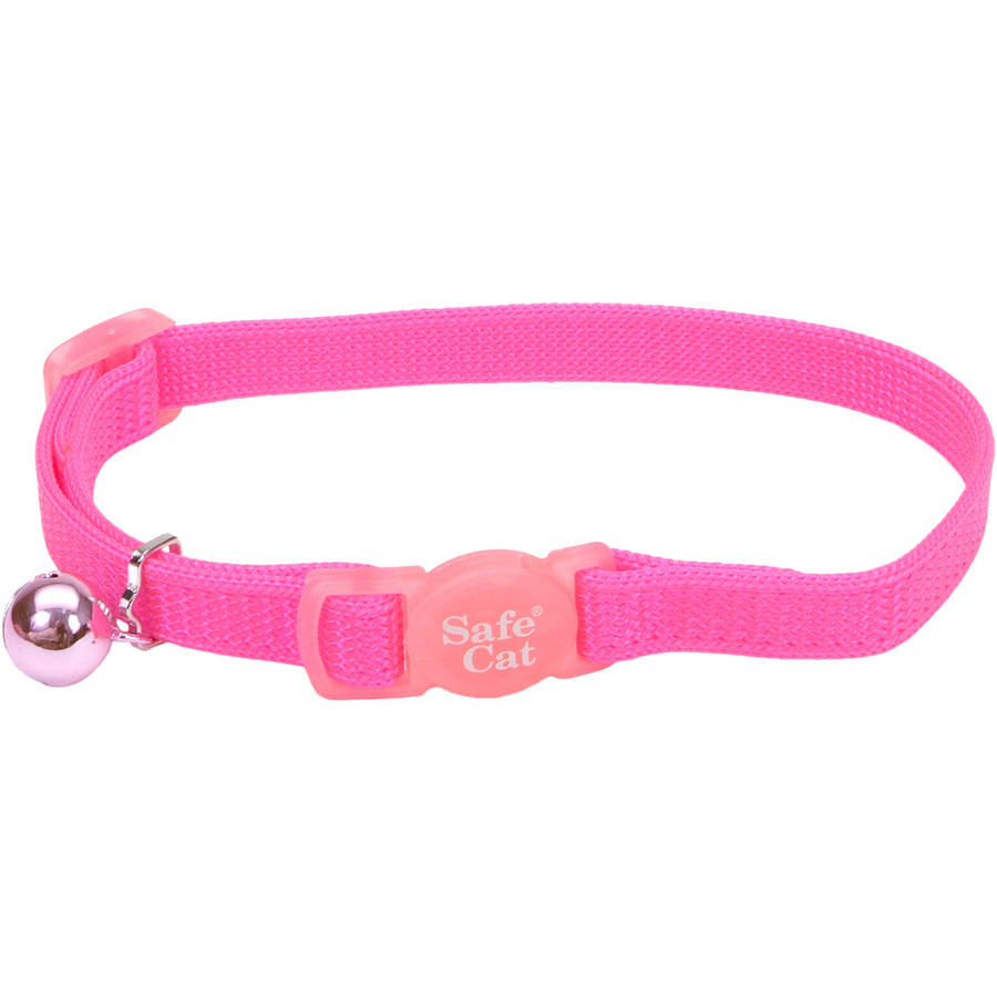 Coastal Neon Pink Adjustable Breakaway Cat Collar
