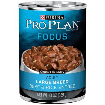 Purina Pro Plan Large Breed Beef & Rice Wet Dog Food, 13 oz.