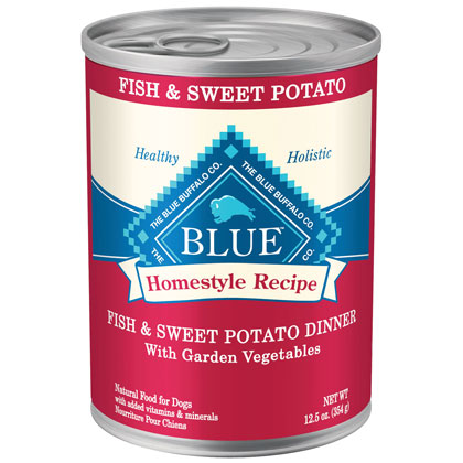 Blue Buffalo Adult Fish & Sweet Potato Canned Dog Food, 12.5 oz.