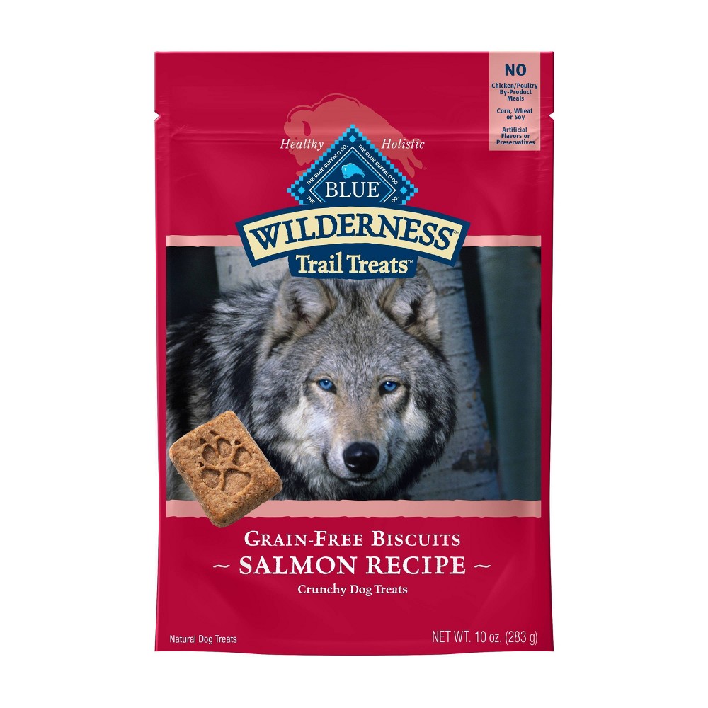 Blue Buffalo Wilderness Trail Treats Salmon Crunchy Dog Biscuits, 10 oz.