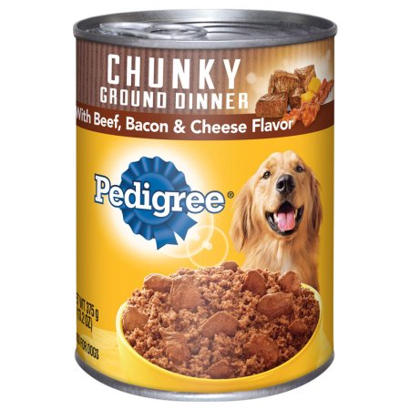 Pedigree Meaty Dinner Beef, Bacon & Cheese Wet Dog Food, 13.2 oz.