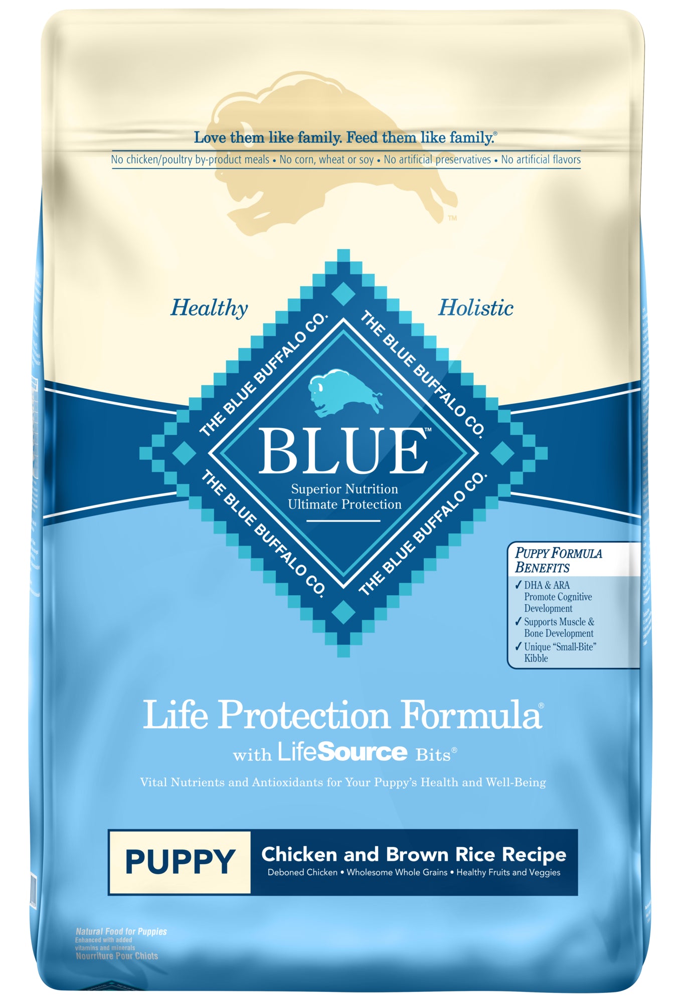 Blue Buffalo Life Protection Formula Chicken & Brown Rice Dry Puppy Food 30lb