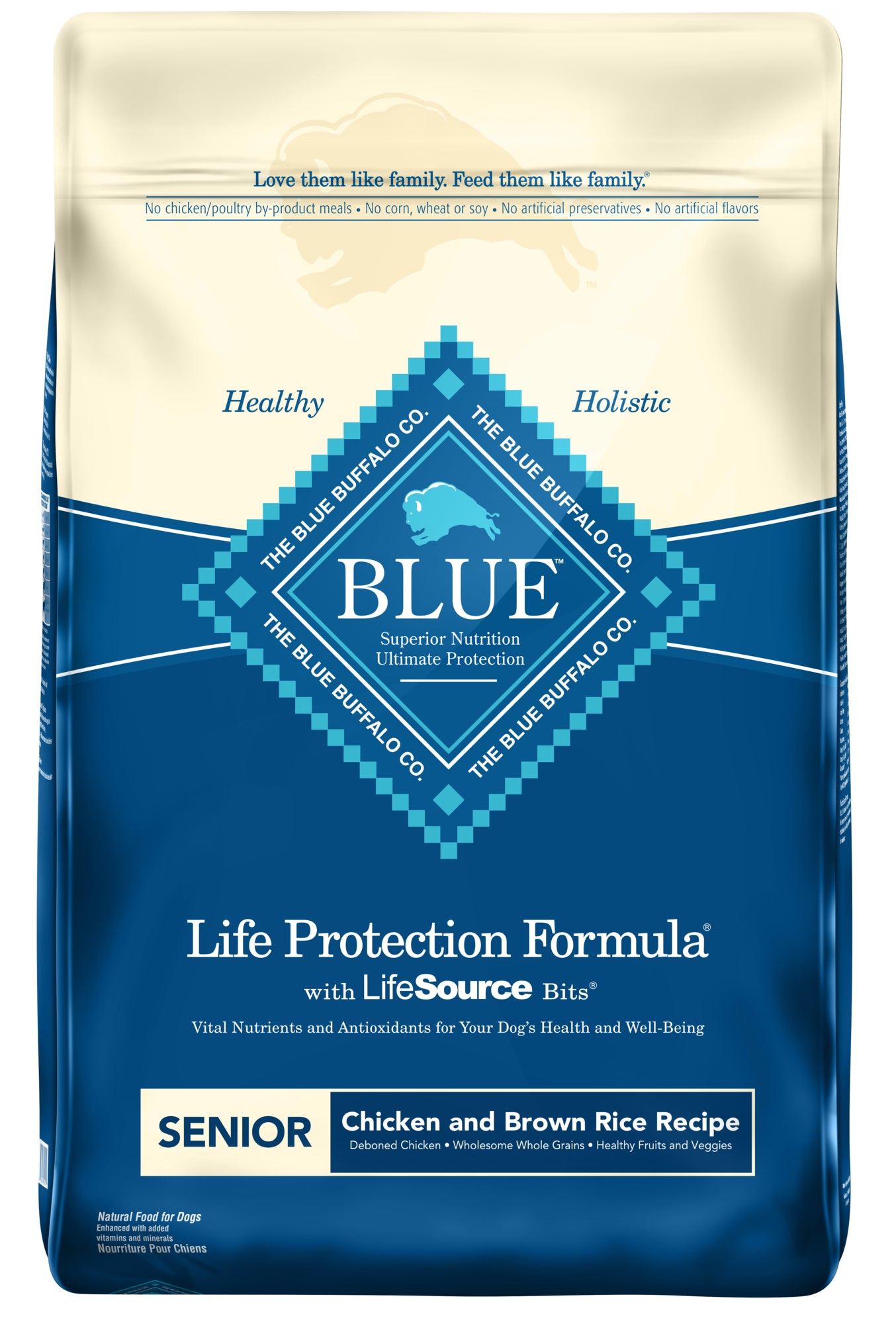 Blue Buffalo Life Protection Formula Senior Chicken & Brown Rice Dry Dog Food 30lb